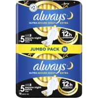 Always Ultra night extra maandverband jumbopack