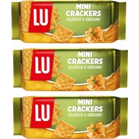 LU Mini crackers olijfolie & oregano 3-pack