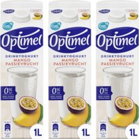 Optimel drinkyoghurt mango passievrucht 1L 3pack