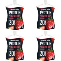 Melkunie Protein aardbei yoghurt 4-pack