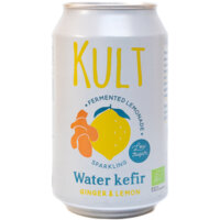 Kult Water kefir ginger & lemon