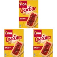 Liga Cracotte Crackers Naturel 3-pack