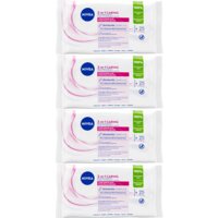 NIVEA Reinigingsdoekjes droge/gevoelige 4-pack