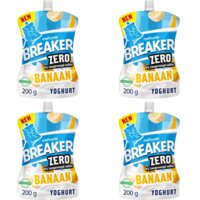Melkunie Breaker zero banaan yoghurt 4-pack