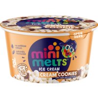 Mini Melts Ice cream balls cream & cookies