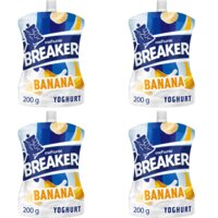 Melkunie Breaker banaan yoghurt 4-pack