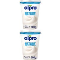 Alpro Plantaardige yoghurt nature 2-pack