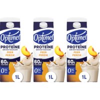 Optimel Proteïne drinkyoghurt perzik peer 3-pack