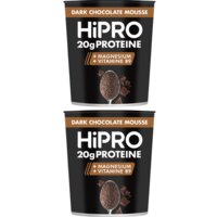 HiPRO Protein mousse dark chocolate 2-pack