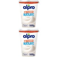 Alpro Plantaardige yoghurt no sugars 2-pack
