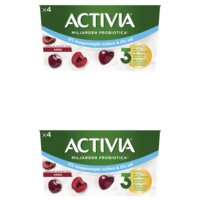 Activia Yoghurt kers 0% 2-pack
