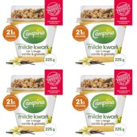 Campina kwark vanille & granola 4-pack