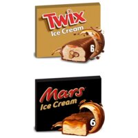 Mars & Twix Chocolade ijsrepen pakket