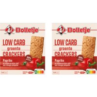 Bolletje 50% groente crackers paprika 2-pack