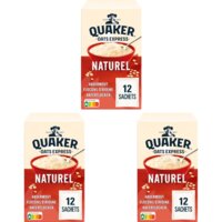 Quaker Oats express naturel havermout 3-pack