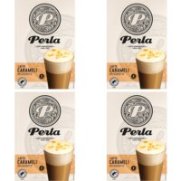 Perla Huisblends Latte caramel oploskoffie 4-pack