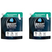 AH wasmiddel zwart navul 2-pack