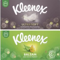 Kleenex Balsam & UltraSoft tissue Pakket