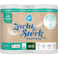AH Eco Recycle toiletpapier 3-laags 4=6 rollen