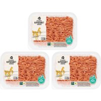 AH Scharrel kipgehakt gekruid 3-pack
