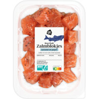 AH Roerbak zalmblokjes zeezout en peper