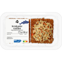 AH Krokante visfilet gegratineerd met kaas