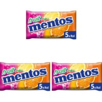 Mentos Fruit 5 rollen 3-pack