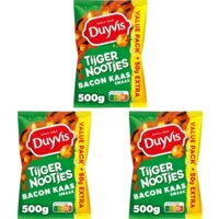 Duyvis Borrelnootjes bacon cheese 3-pack