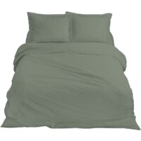 Ten Cate 2x dekbedovertrek 140x200/220 - groen