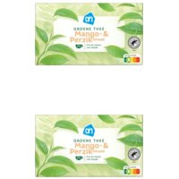 AH Groene thee mango & perziksmaak 2-pack