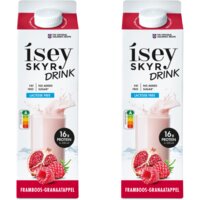 Isey Skyr drink framboos-granaatappel 2-pack