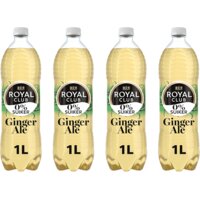 Royal Club Ginger ale 0% suiker 4-pack