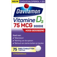 Davitamon Vitamine D 75mcg smelttabletten
