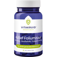 Vitakruid Actief foliumzuur 400mcg