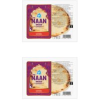 AH Mini naanbrood naturel 2-pack
