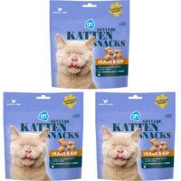 AH Gevulde kattensnacks kaas & kip 3-pack