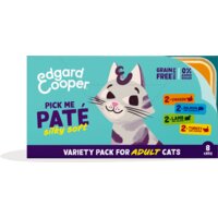 Edgard & Cooper Kies mij paté kip, zalm, lam, kalkoen