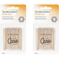 Care Tandenstokers extra dun 2-pack