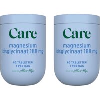 Care Magnesium bisglycinaat 188mg 2-pack