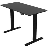 Brixy Zit sta bureau elektrisch zwart 120x60cm