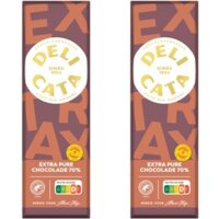 Delicata Reep extra pure chocolade 70% 2-pack