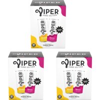 Viper Hard seltzer tropical & cherry 3x 4-pack