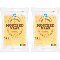 AH Licht romige mosterdkaas 45+ plak 2-pack