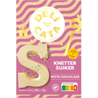 Delicata Chocoladeletter wit knettersuiker