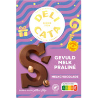 Delicata Chocoladeletter gevuld melk praliné