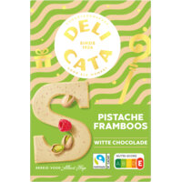 Delicata Chocoladeletter wit pistache framboos
