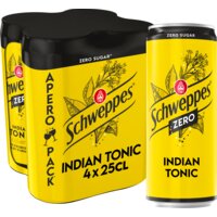 Schweppes Indian tonic zero 4-pack