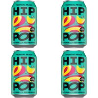 Hip Pop Living soda tropical peach 4-pack