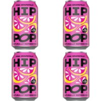 Hip Pop Living soda pink grapefruit 4-pack