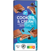AH Cookies cream melkchocolade
